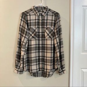 Mossimo boyfriend fit green flannel